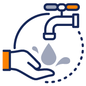 icone mostrando lavar as m&atilde;os