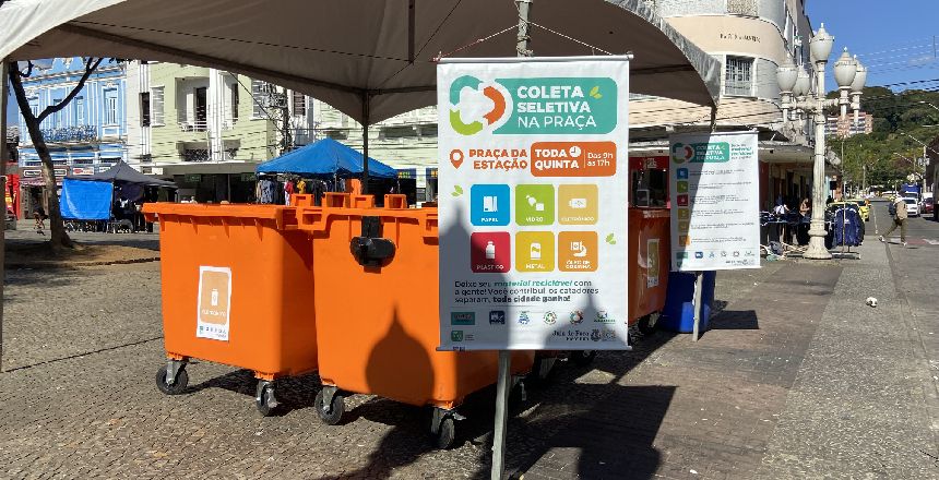 Portal de Notcias PJF | Coleta Seletiva na Praa acontece nesta quinta, 28, na Praa da Estao | SG - 27/11/2024