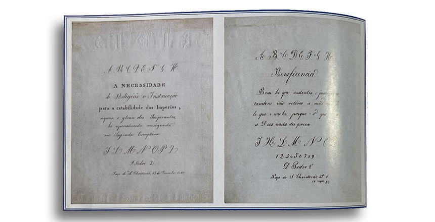 Portal de Notcias PJF | Exerccios que mostram como foi a educao de Dom Pedro II so parte da nova exposio do Museu Mariano Procpio | MUSEU MARIANO PROCPIO - 1/9/2022