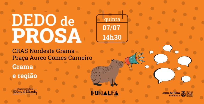 Portal de NotÃ­cias PJF | Funalfa promove encontro para divulgar editais de cultura no Grama - FUNALFA | 4/7/2022