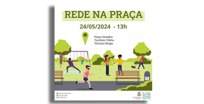 Portal de Notcias PJF | Rede na Praa oferece servios variados na praa do bairro Vitorino Braga | SAS - 21/5/2024