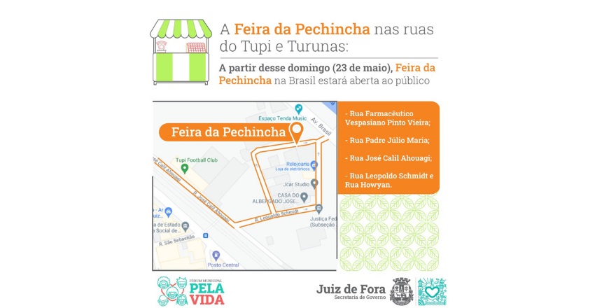 Portal de Notícias PJF | “Feira da Pechincha” retorna e feira livre é suspensa neste domingo na Avenida Brasil | SEAPA - 22/5/2021