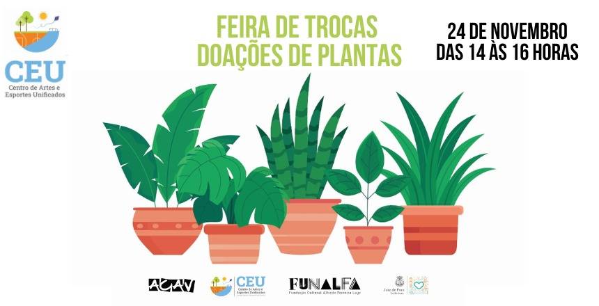 Portal de Notcias PJF | PJF promove a 1 Feira de Trocas e Doaes de Plantas na Praa CEU | FUNALFA - 22/11/2024