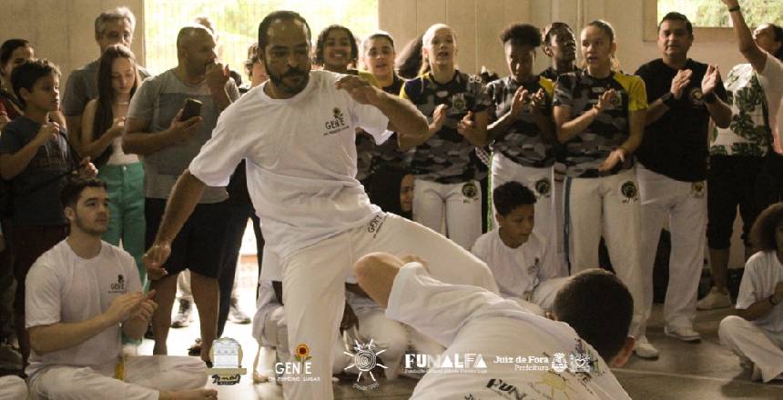 Portal de Notcias PJF | Circuito de Rodas de Capoeira  Edio 2024 marca encerramento das atividades do Programa Gente Em Primeiro Lugar | FUNALFA - 25/11/2024