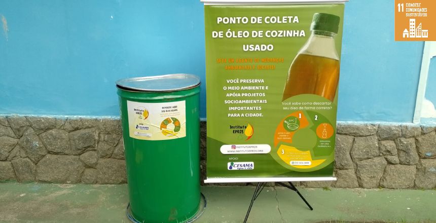 Portal de Notícias PJF | Cesama e Instituto Epros visitam escola em projeto de reciclagem de óleos comestíveis - CESAMA | 28/11/2023